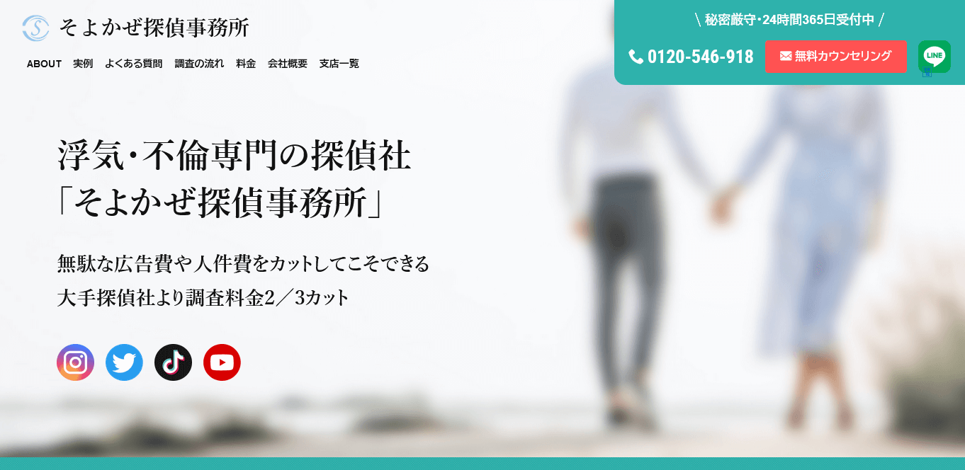 そよかぜ探偵事務所の口コミ評判