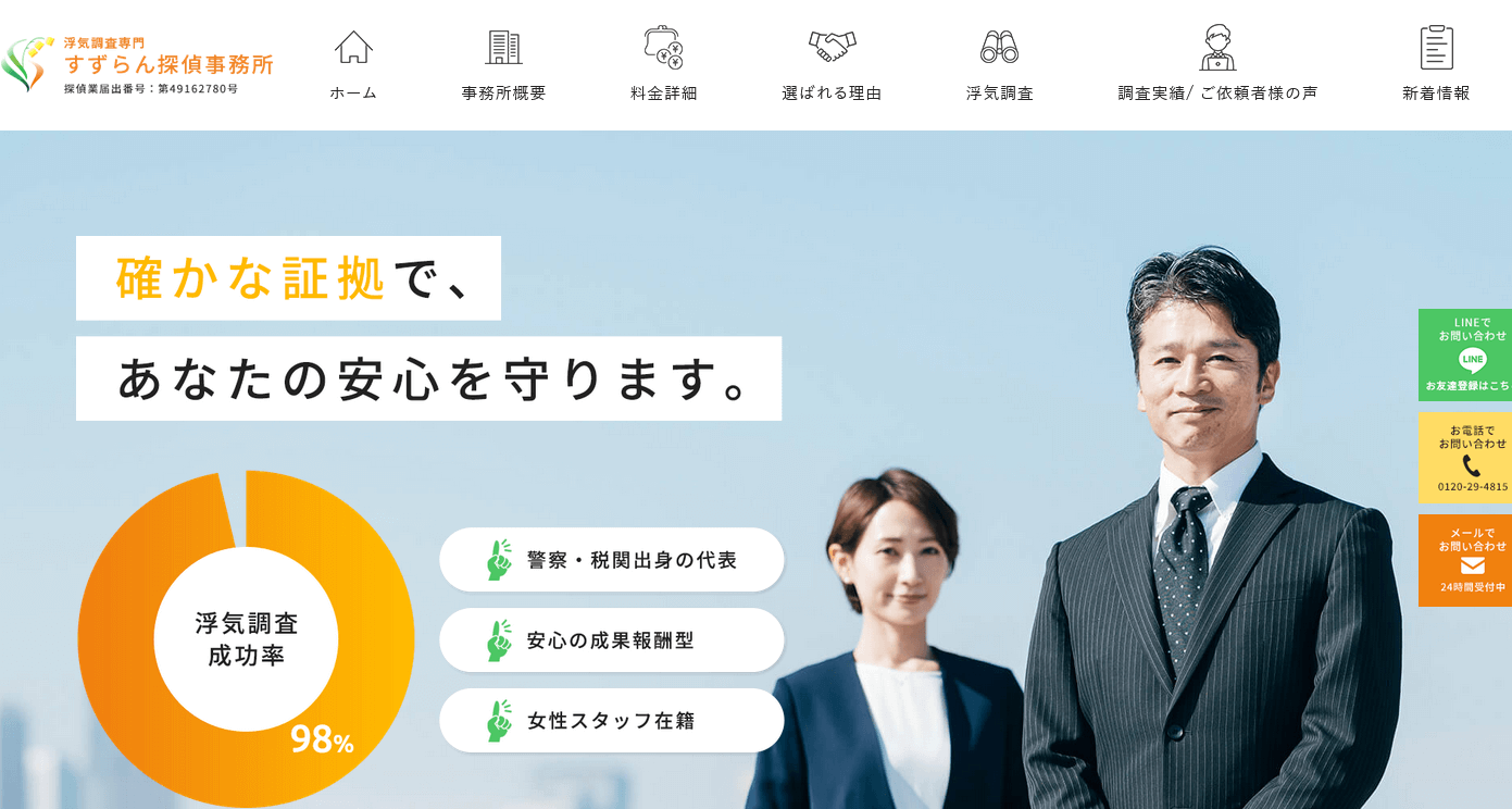 すずらん探偵事務所の口コミ評判